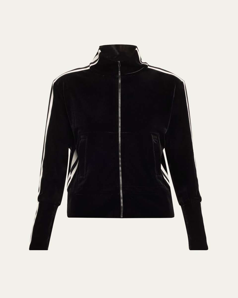 Velvet Side Stripe Turtle Jacket
